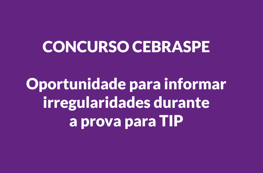 tradutores e interpretes CONCURSO CEBRASPE - Prova TIPS